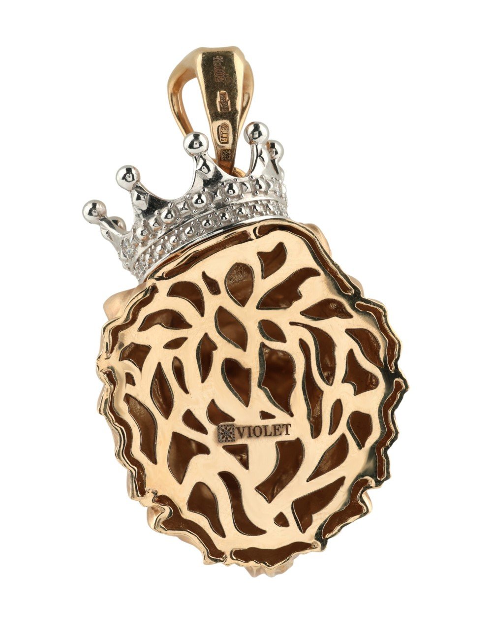 Подвеска из золота c эмалью и бриллиантами