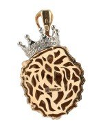 Подвеска из золота c эмалью и бриллиантами