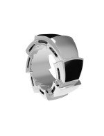 Подвеска из белого золота c ониксом