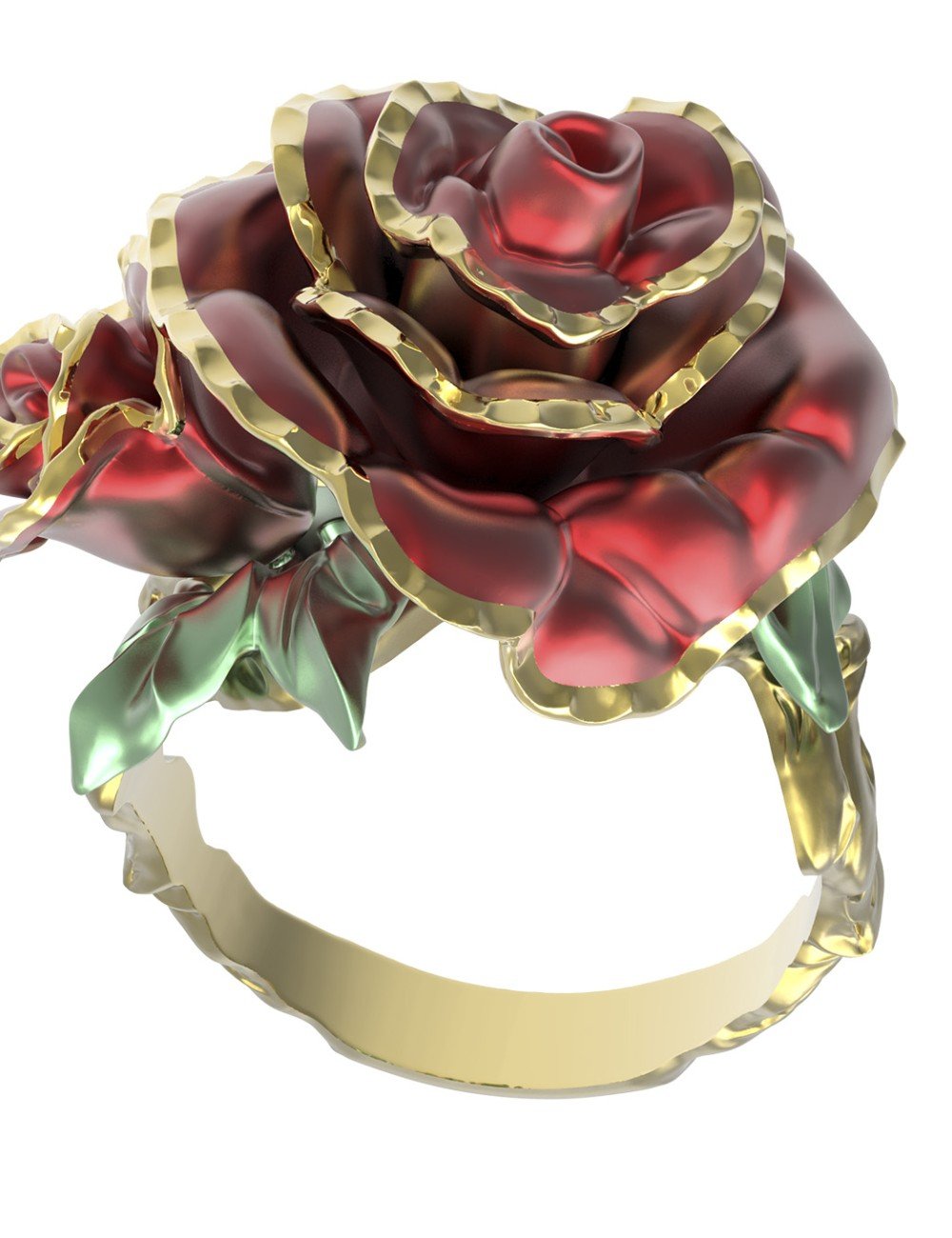 Кольцо из лимонного золота