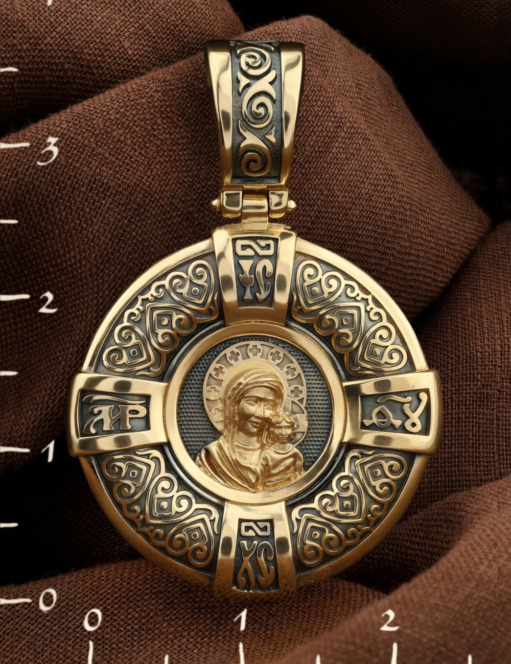 Образок из лимонного золота