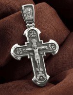 Крест из белого золота