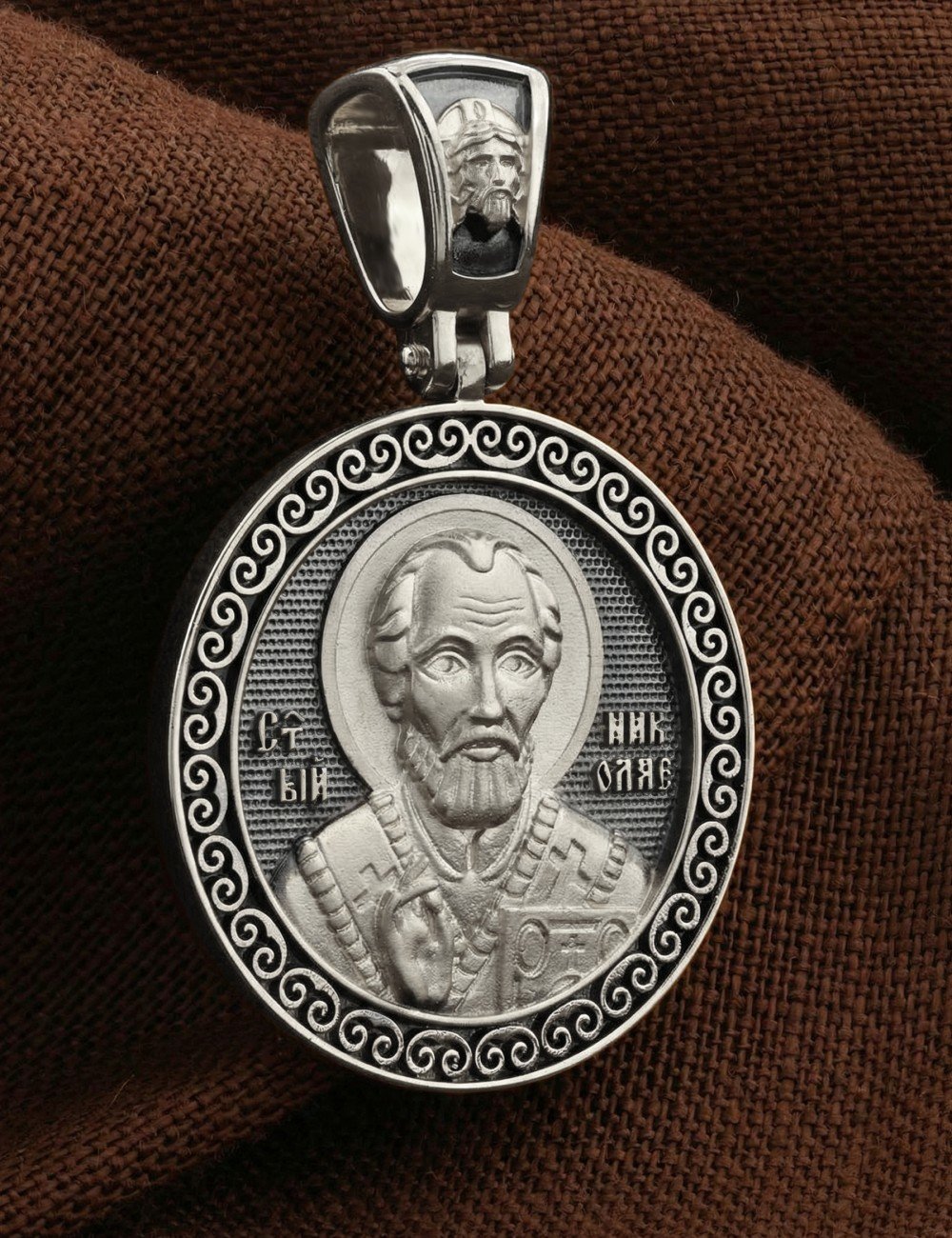 Образок из белого золота