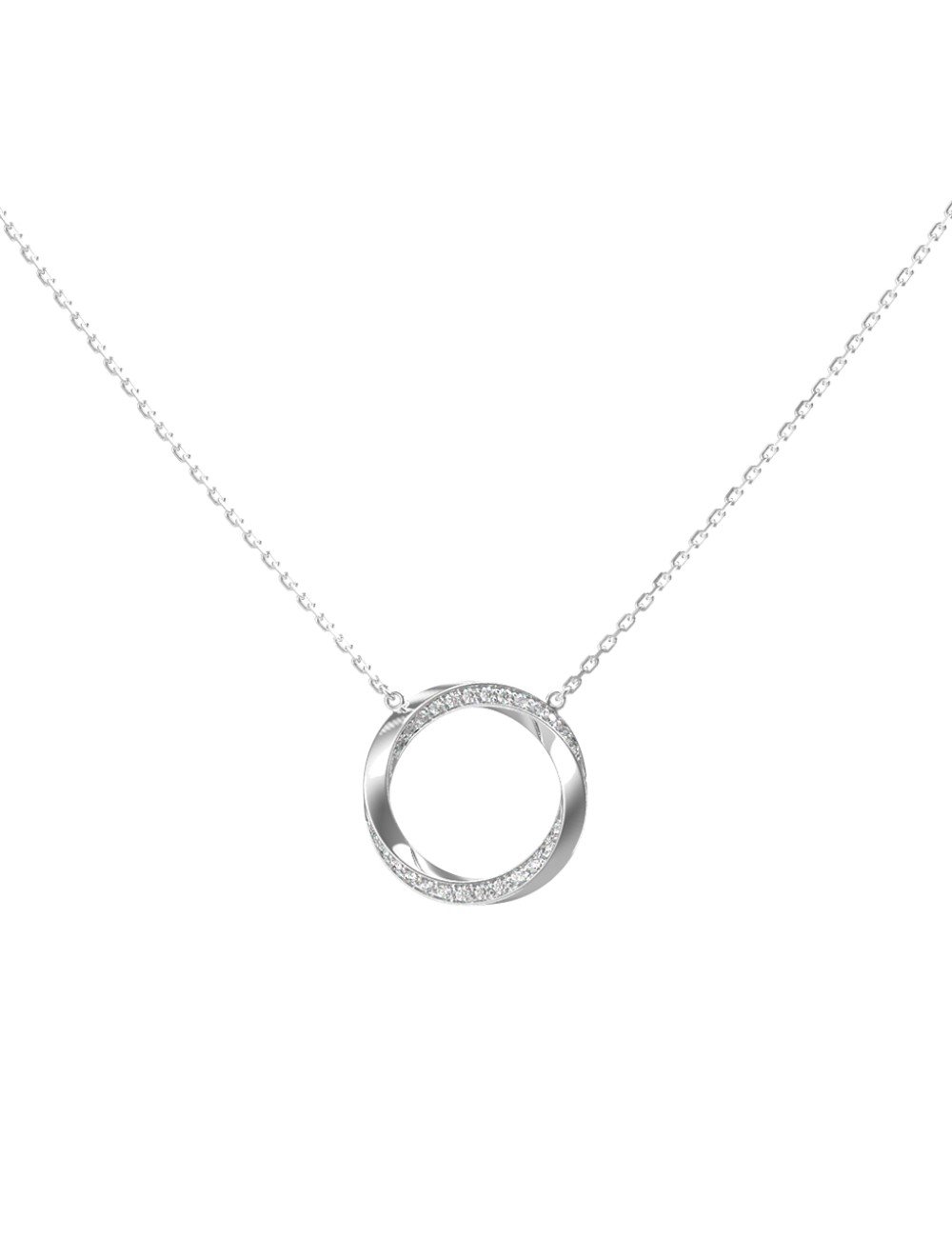 Колье из белого золота c бриллиантами