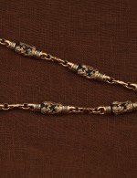 Цепь из золота c эмалью и эбеновым деревом