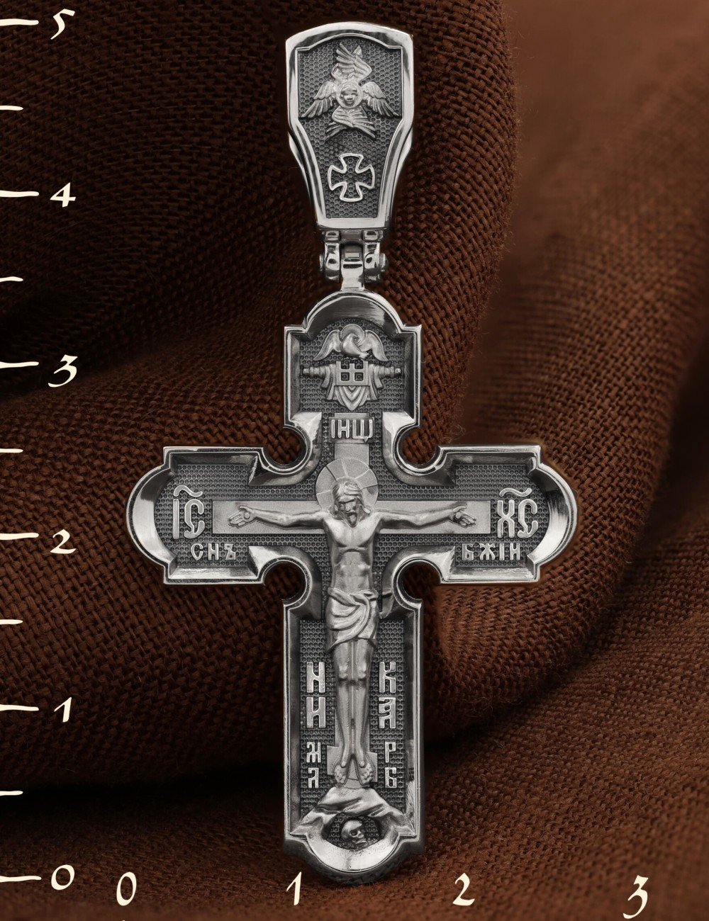 Крест из белого золота