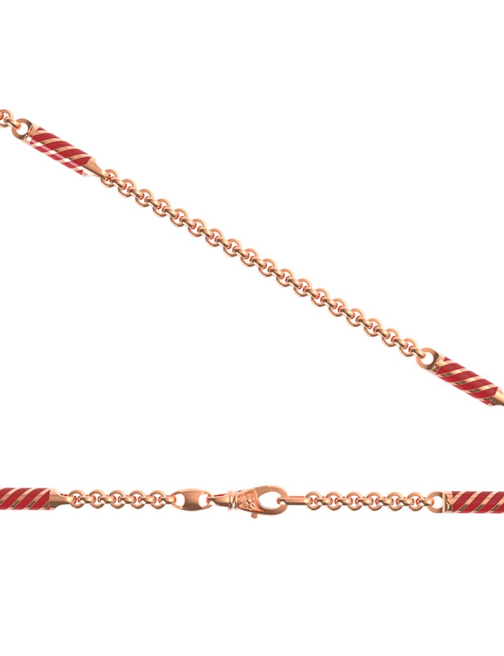 Цепь из золота c эмалью