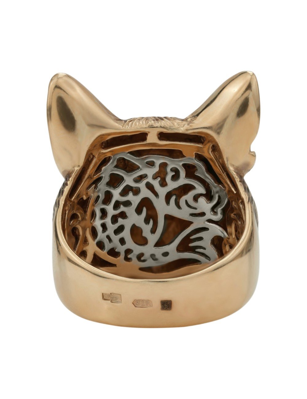 Кольцо из золота c эмалью