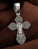 Крест из белого золота