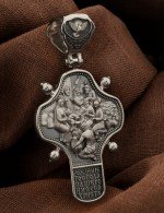 Крест из белого золота