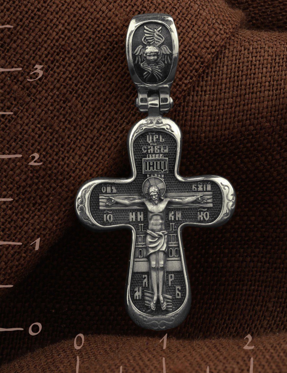 Крест из белого золота