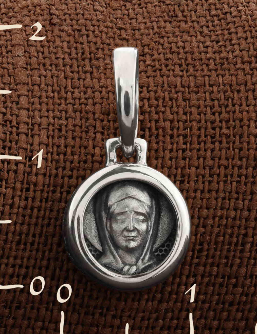 Образок из белого золота