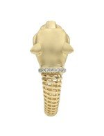 Кольцо из лимонного золота c бриллиантами