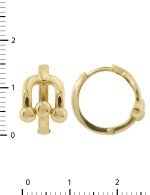 Серьги из лимонного золота