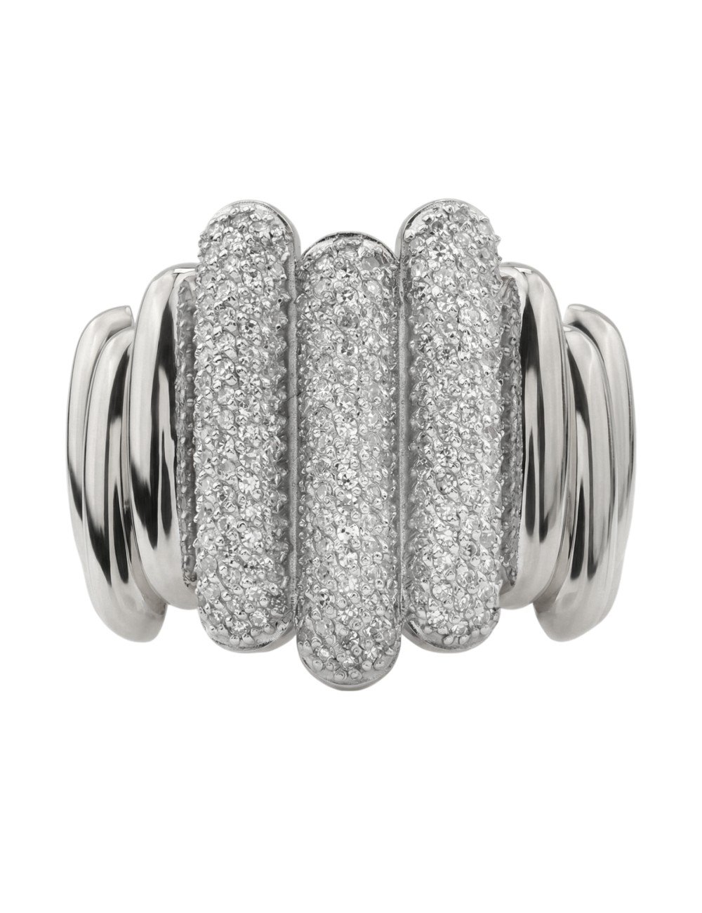 Кольцо из белого золота c бриллиантами