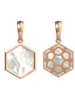 Подвеска из золота c перламутром