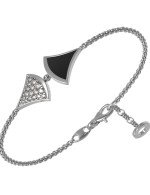 Браслет из белого золота c бриллиантами и ониксом