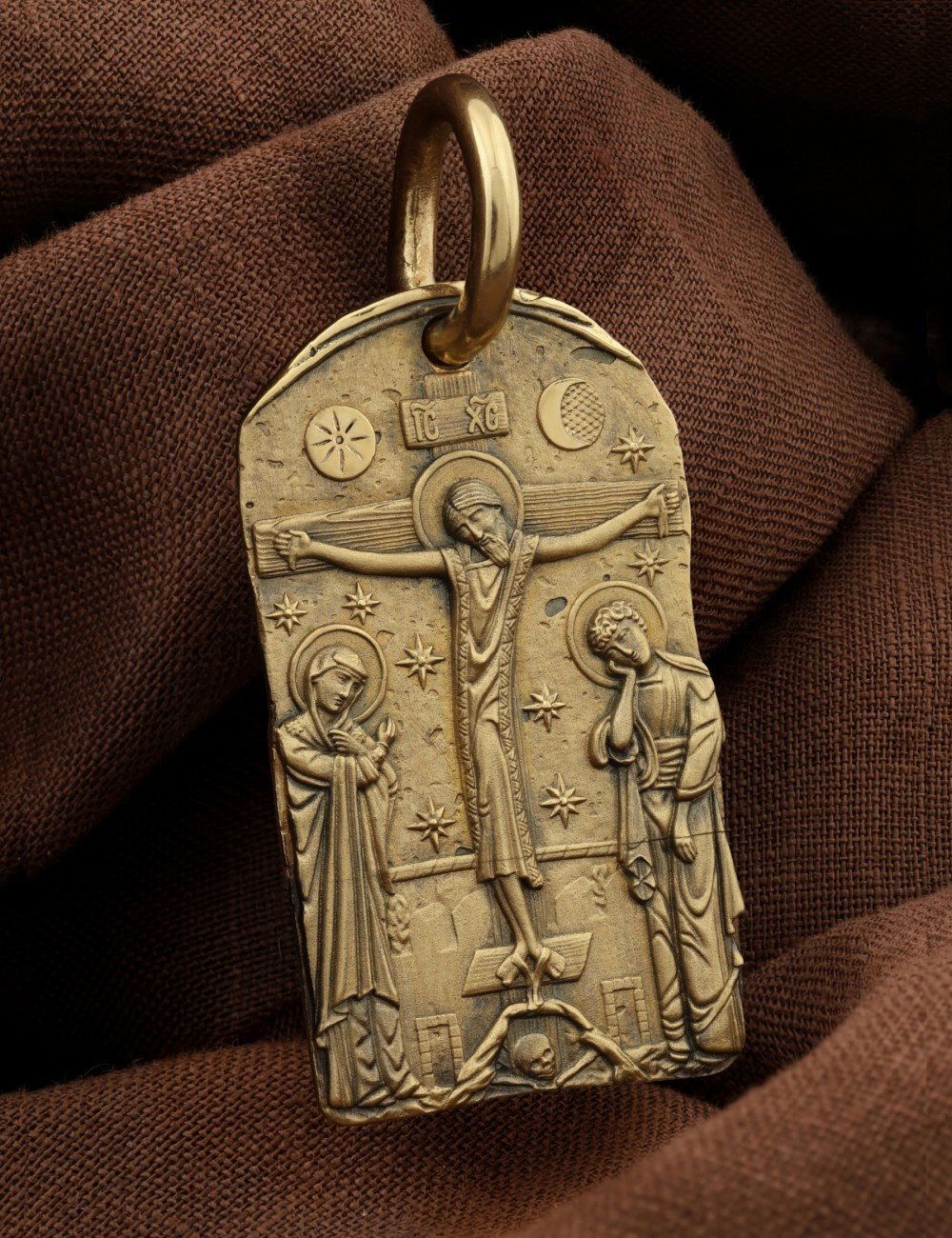 Образок из лимонного золота