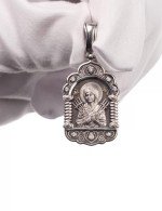 Образок из белого золота c бриллиантами