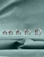 Серьги из белого золота