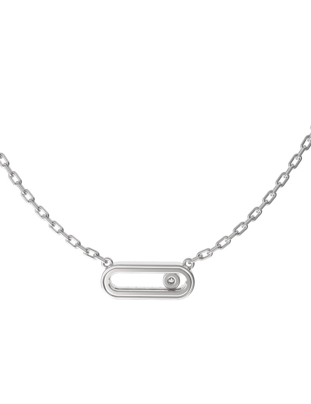 Колье из белого золота c бриллиантами