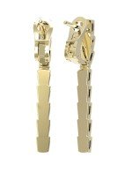 Серьги из лимонного золота c бриллиантами и ониксом