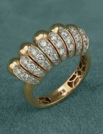 Кольцо из золота c бриллиантами