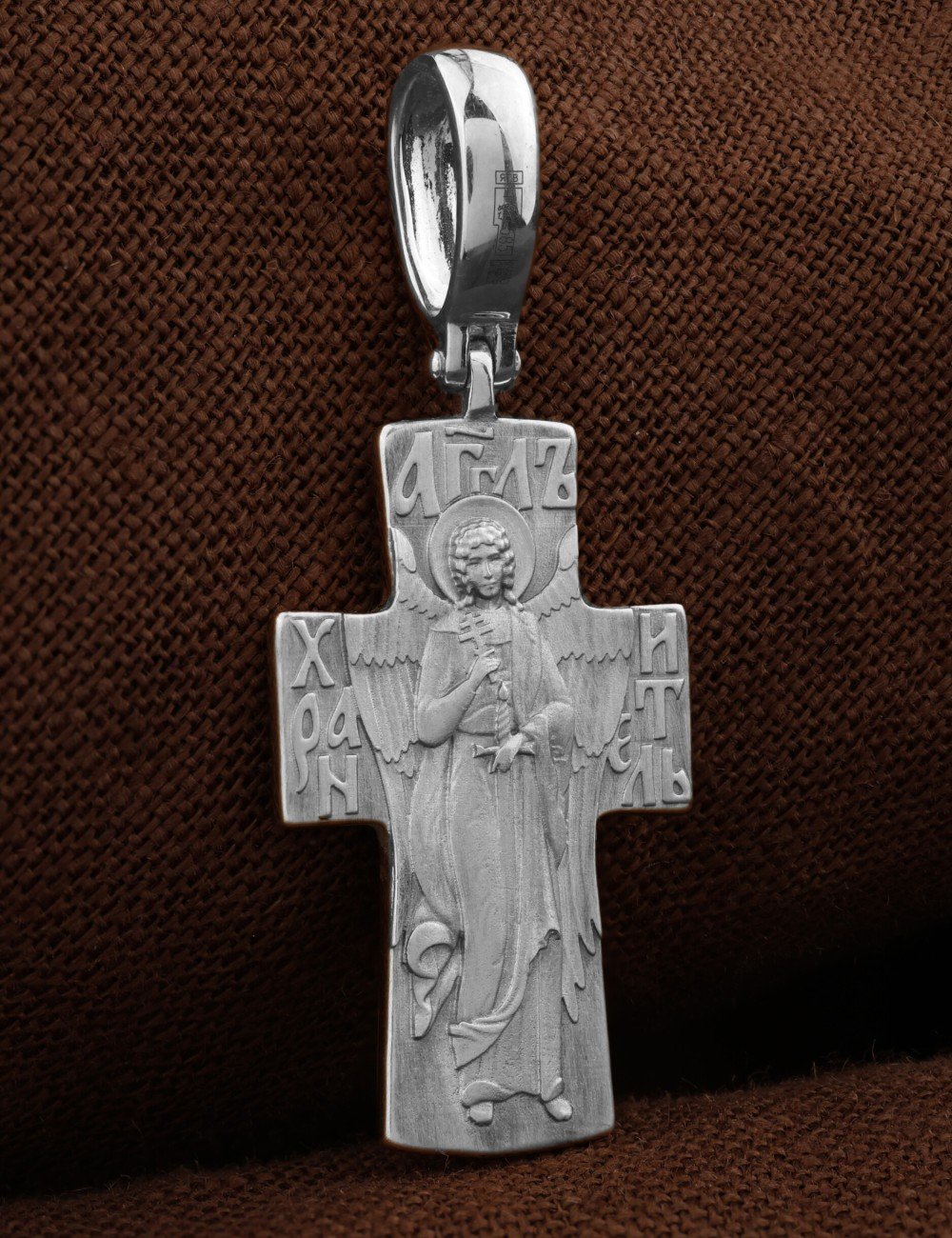 Крест из белого золота