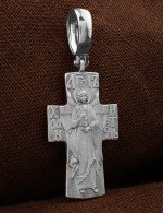 Крест из белого золота