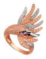 Кольцо из золота c фианитом