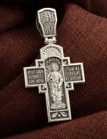 Крест из белого золота