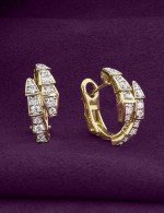 Серьги из лимонного золота c бриллиантами