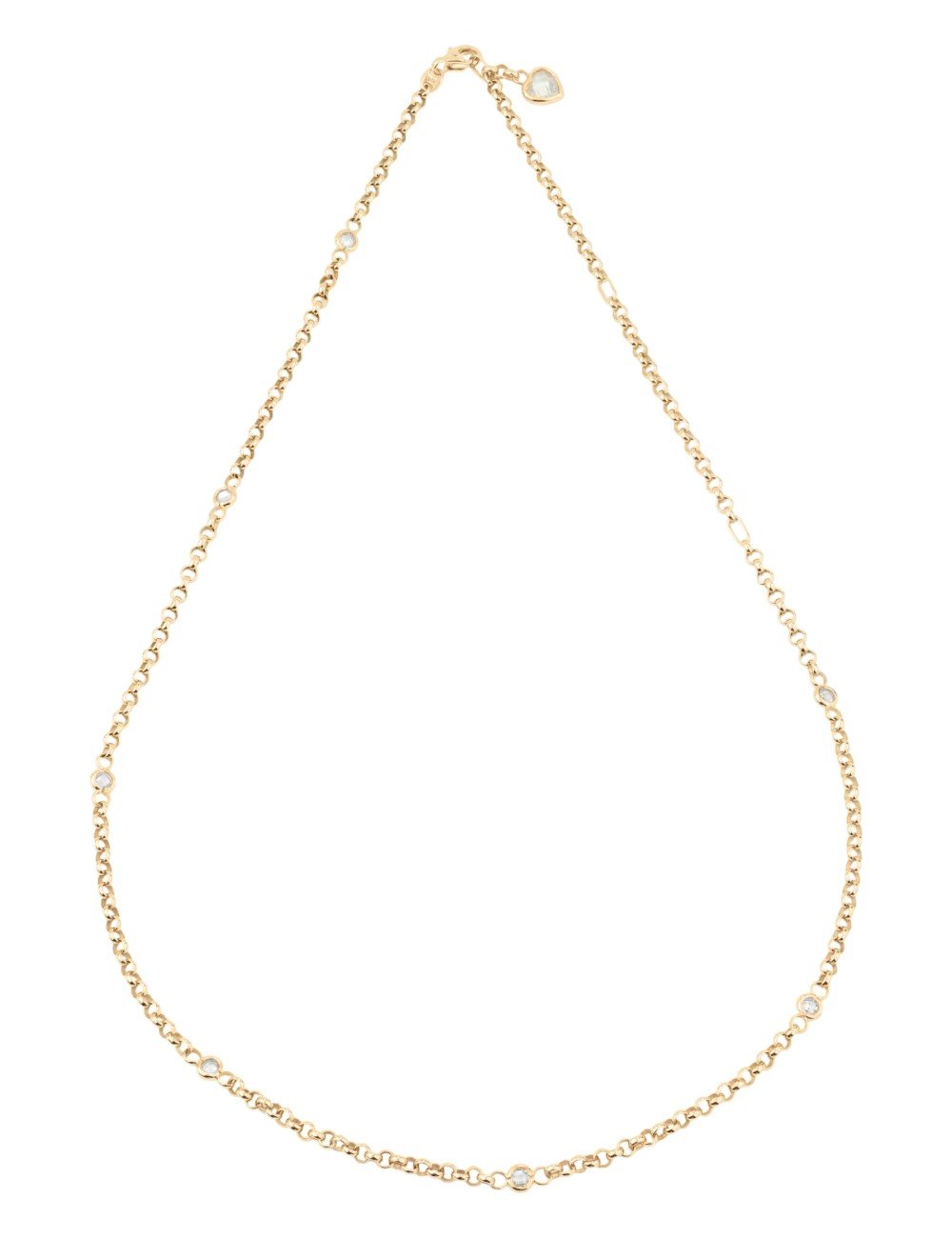 Цепь из золота c фианитом