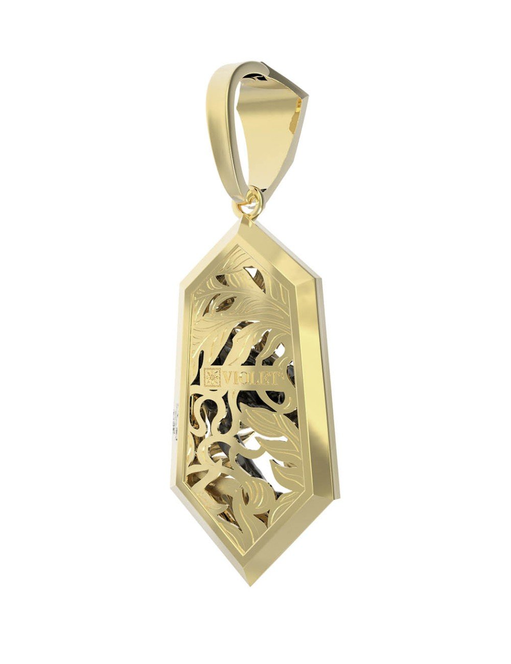 Подвеска из лимонного золота