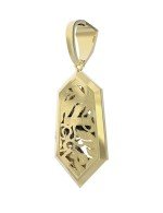 Подвеска из лимонного золота