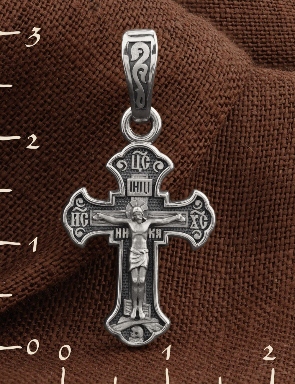 Крест из белого золота