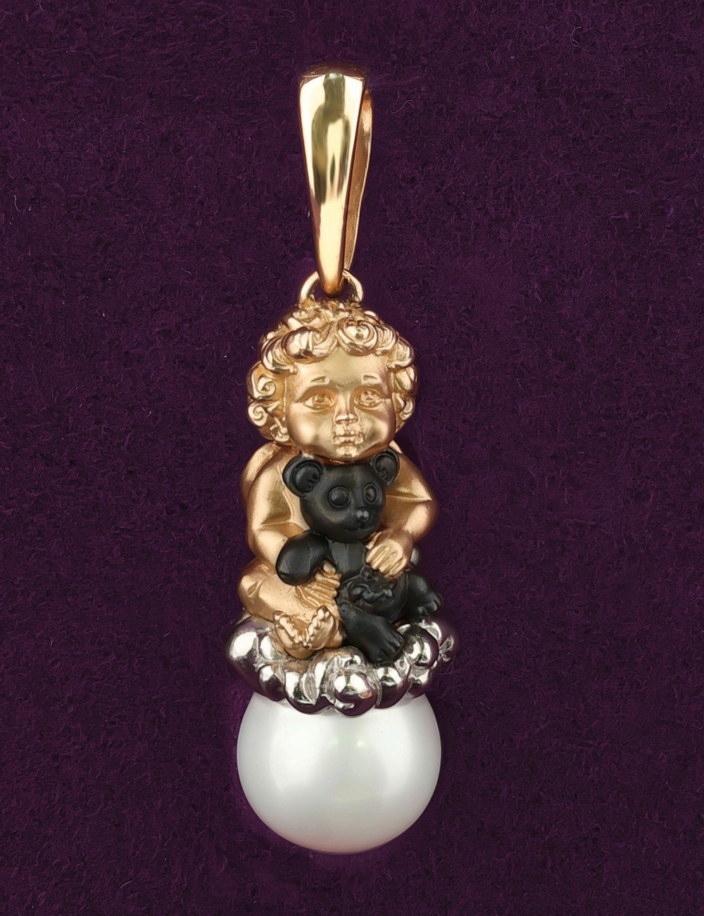 Подвеска из золота c жемчугом