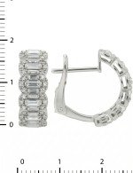 Серьги из белого золота c бриллиантами