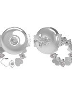 Серьги из белого золота c бриллиантами