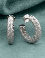 Серьги из белого золота