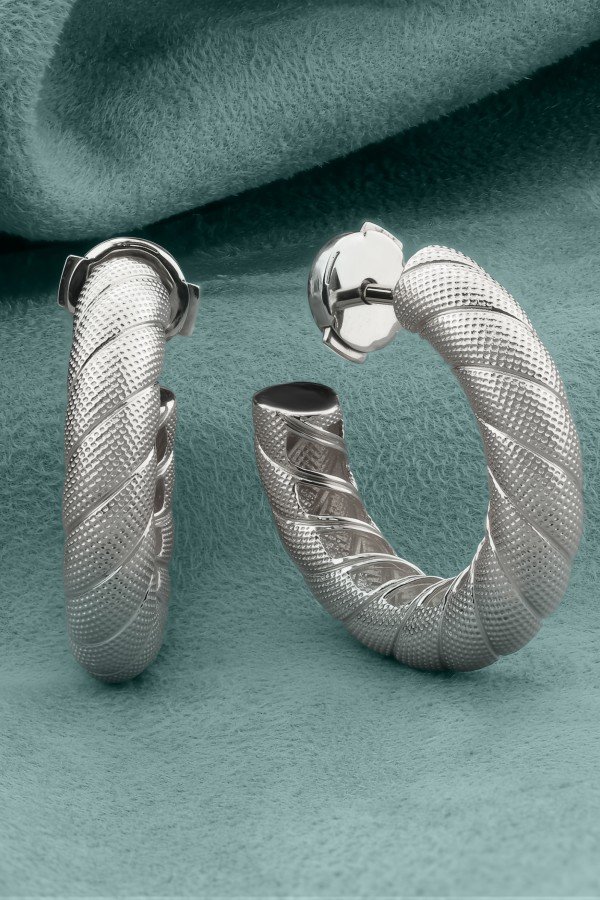 Серьги из белого золота