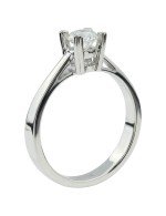 Кольцо из белого золота c бриллиантами