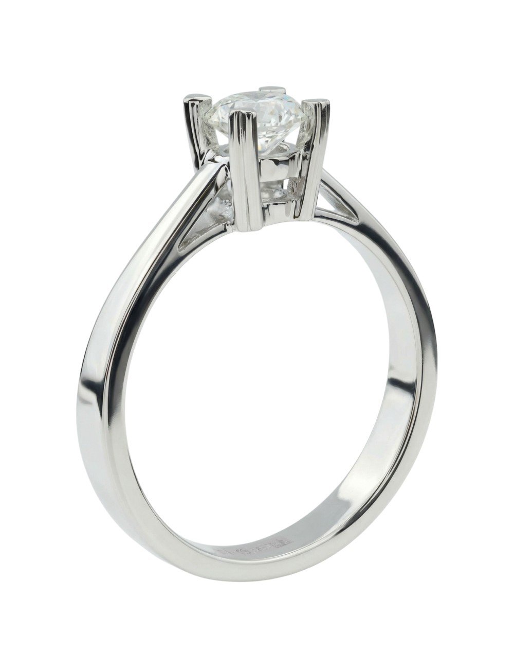 Кольцо из белого золота c бриллиантами