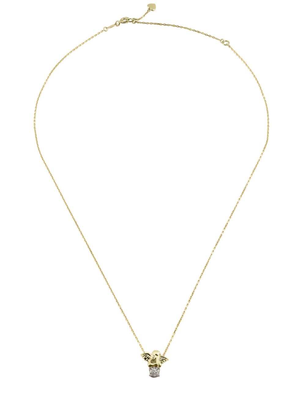 Колье из лимонного золота c бриллиантами