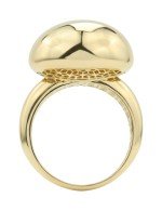 Кольцо из лимонного золота c бриллиантами