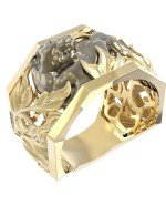 Кольцо из лимонного золота