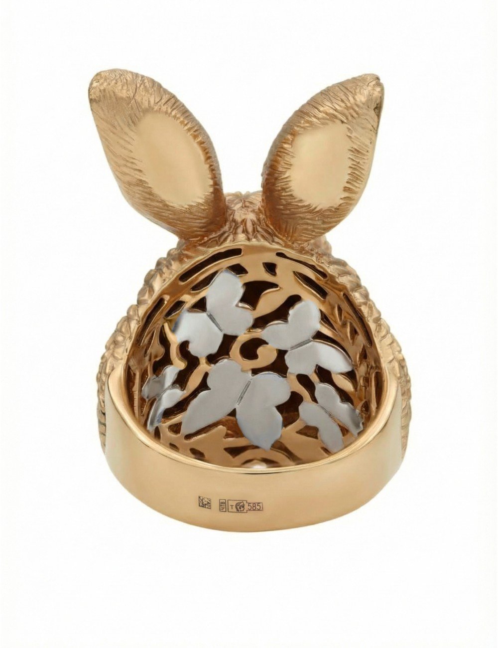 Кольцо из золота c эмалью