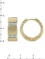 Серьги из лимонного золота c бриллиантами