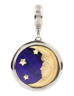 Подвеска из белого золота c лазуритом