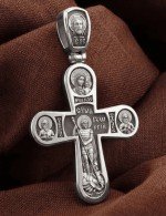 Крест из белого золота